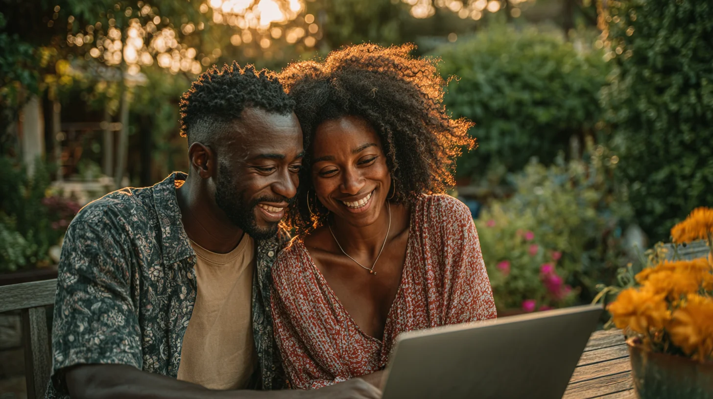 Happy couple who used Fig Loans for their personal loan